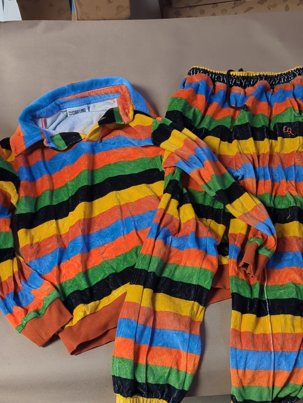 Kids Velour Pant And Shirt Set - 10 Years